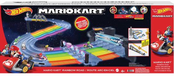 Hot Wheels Mario Kart Rainbow Road Raceway