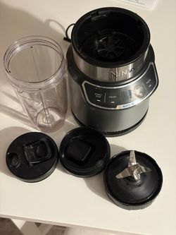 Ninja Nutri-Blender Pro with Auto-iQ - BN401: 1100W Personal Smoothie Blender, Stainless Steel, Dishwasher Safe