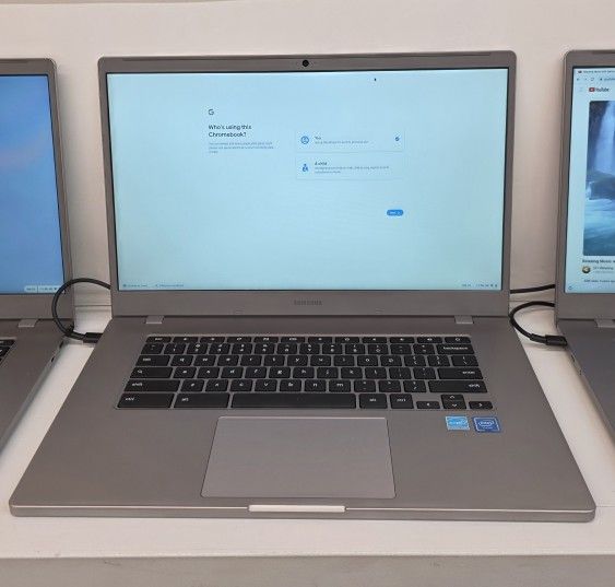 Samsung laptops 15.6 Chromebooks $90 each

Samsung Laptops 15.6" Chromebooks $90 cada una