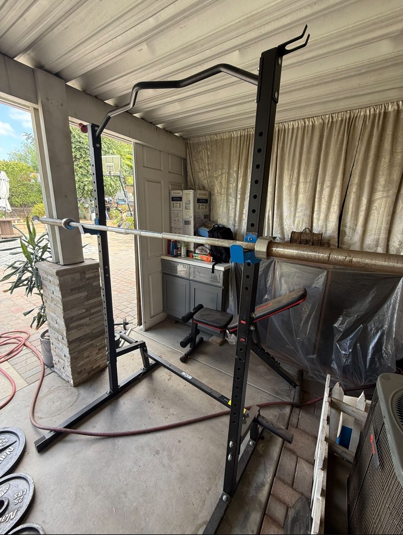 olympic bar and rack