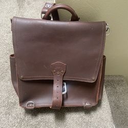 Leather Messenger Bag 