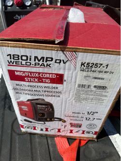 180 Amp Weld-Pak 180i Multi-Process Stick/MIG/Flux-Core/TIG, 120V or 230V Aluminum Welder with Spool Gun sold separately new $1100 firm