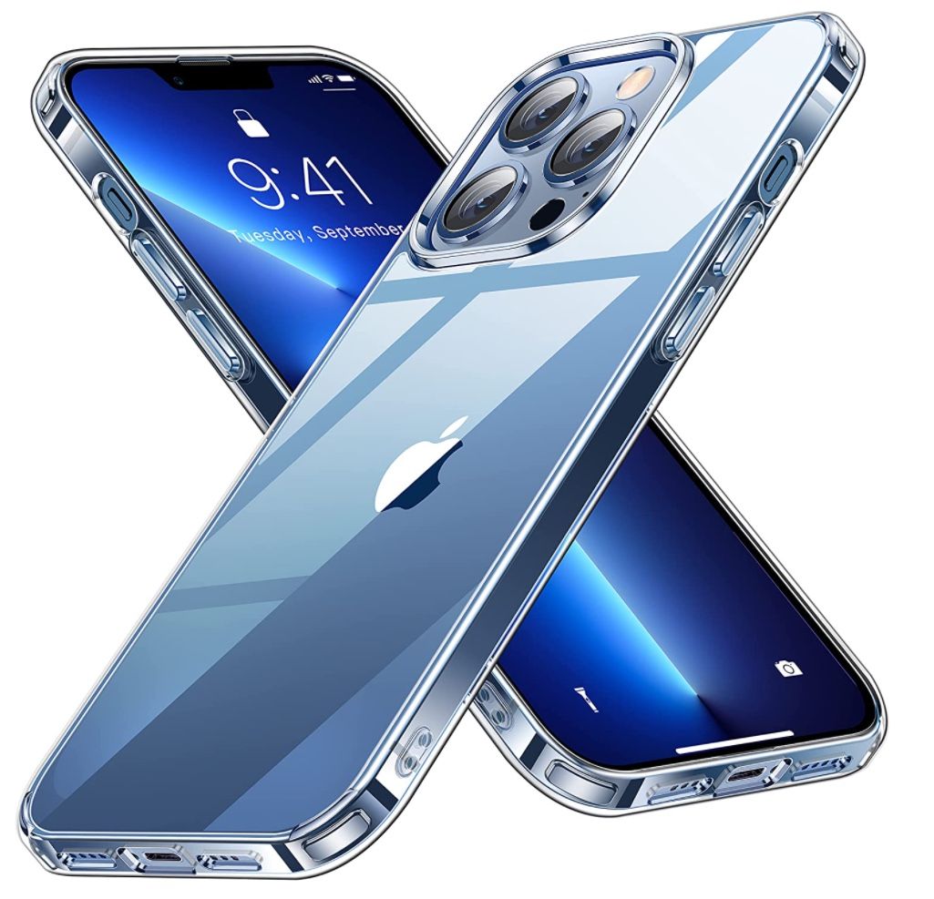 Iphone 13 PRO Clear Phone Cases with tempered glass screen protector