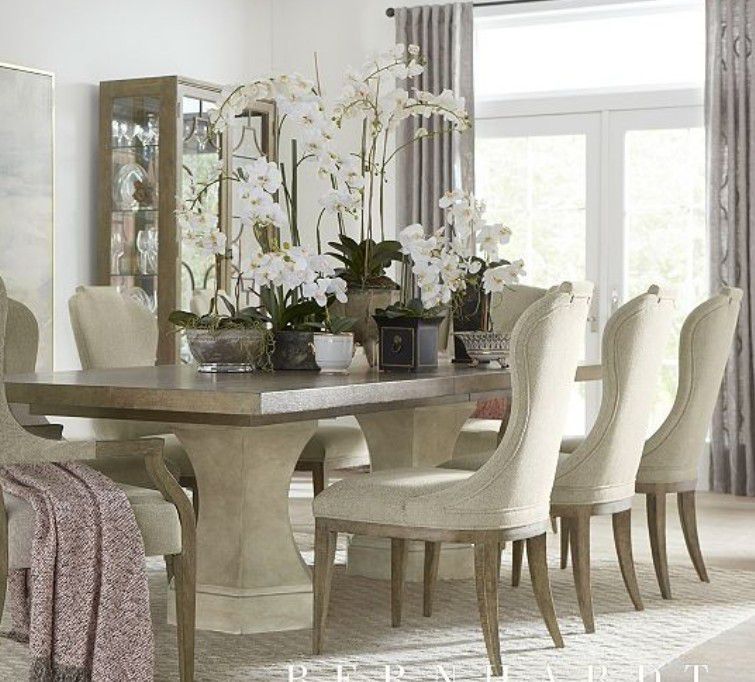 Havertys Westcliffe Dining or Conference Table & Leaf& Chairs or just