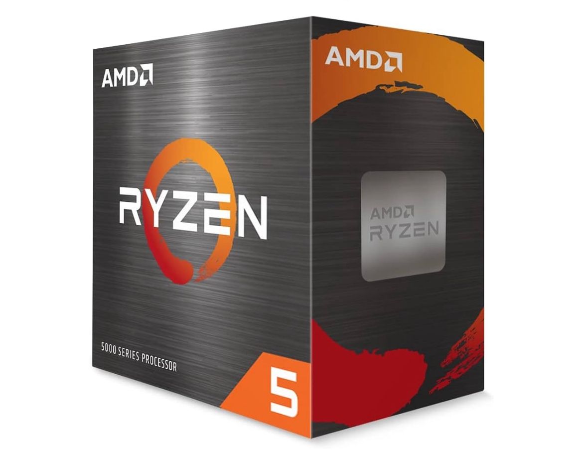 AMD Ryzen 5 5500 6-Core, 12-Thread Unlocked Desktop Processor with Wraith Stealth Cooler