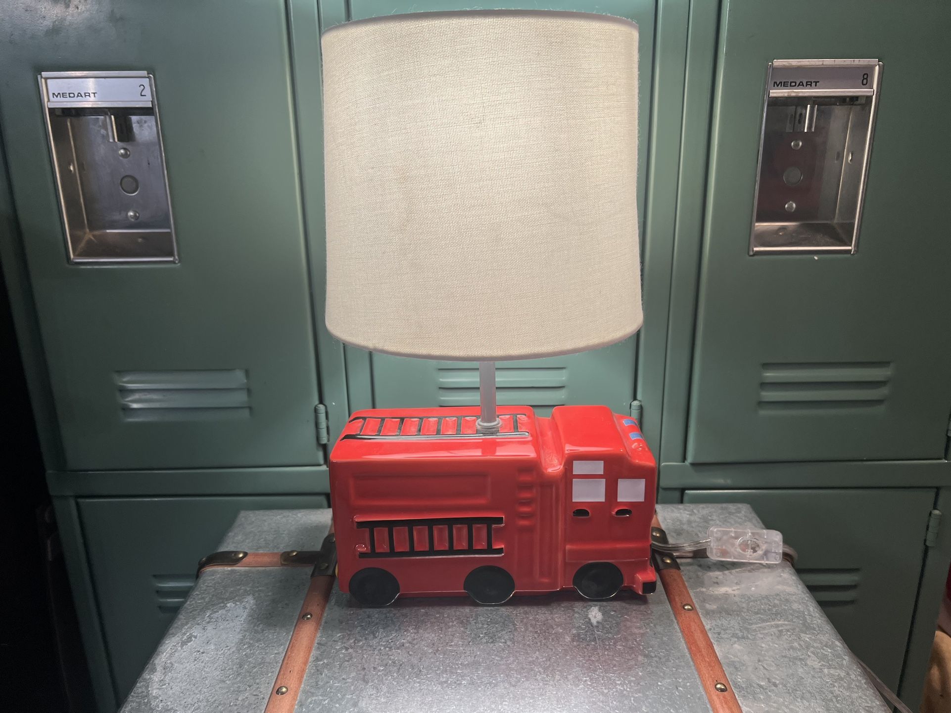 Fire truck Desk Table Lamp