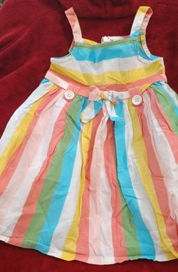 Girls Toddler Stripped Dress