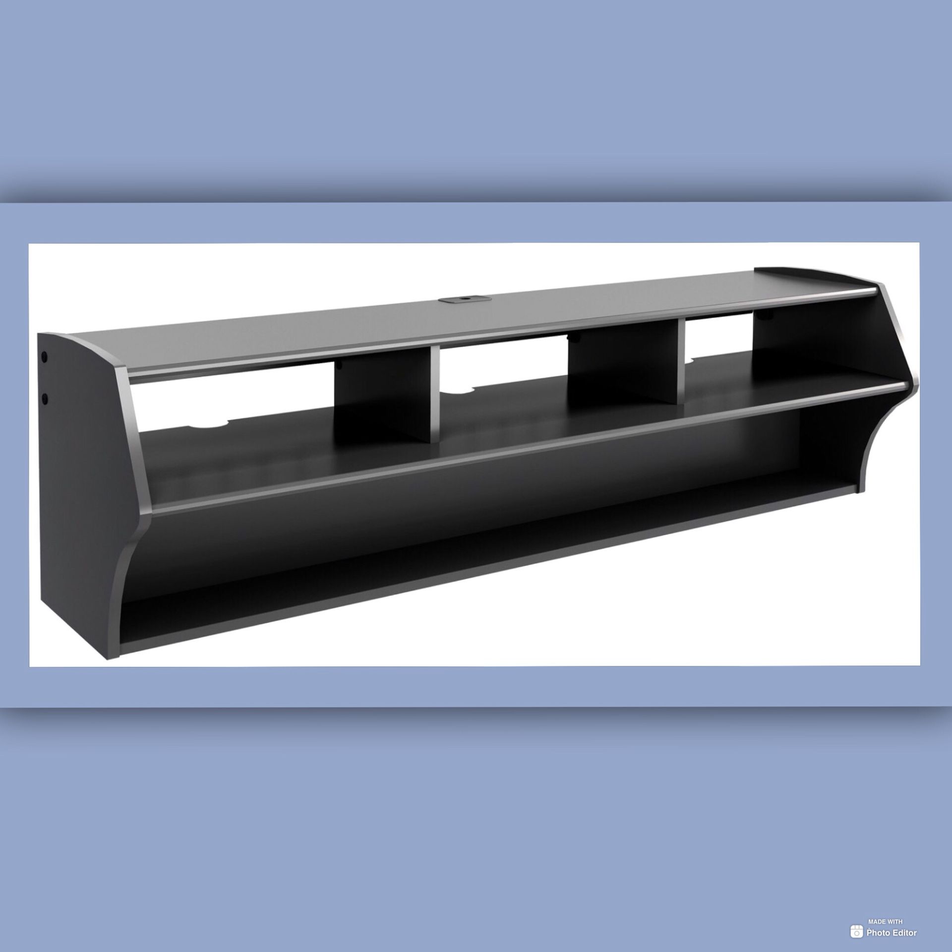 New!! Floating TV Stand,Entertainment Center,TV Console,Media Console,TV Stand For TVs up to 60”,-BLACK