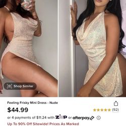 Fashion Nova Backless Mini Dress