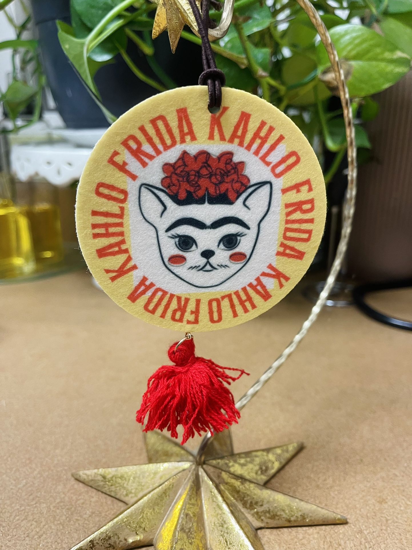 Frida Kahlo Cat air Freshner Japanese Magnolia scent new