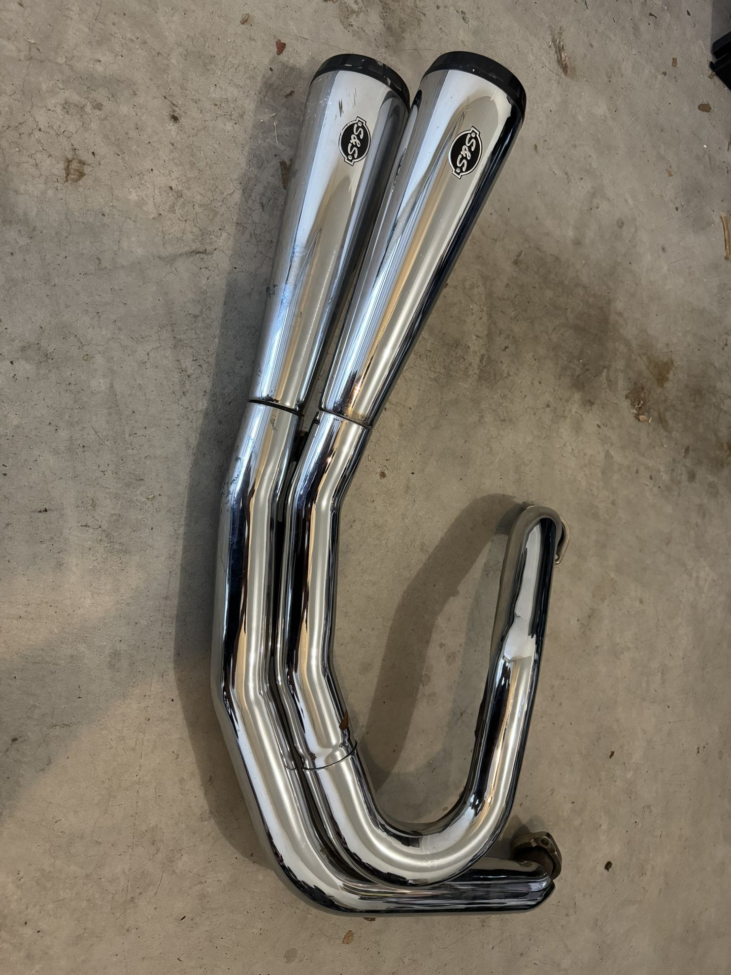 S&S Cycle Chrome Grand National 2-Into-2 Exhaust System
