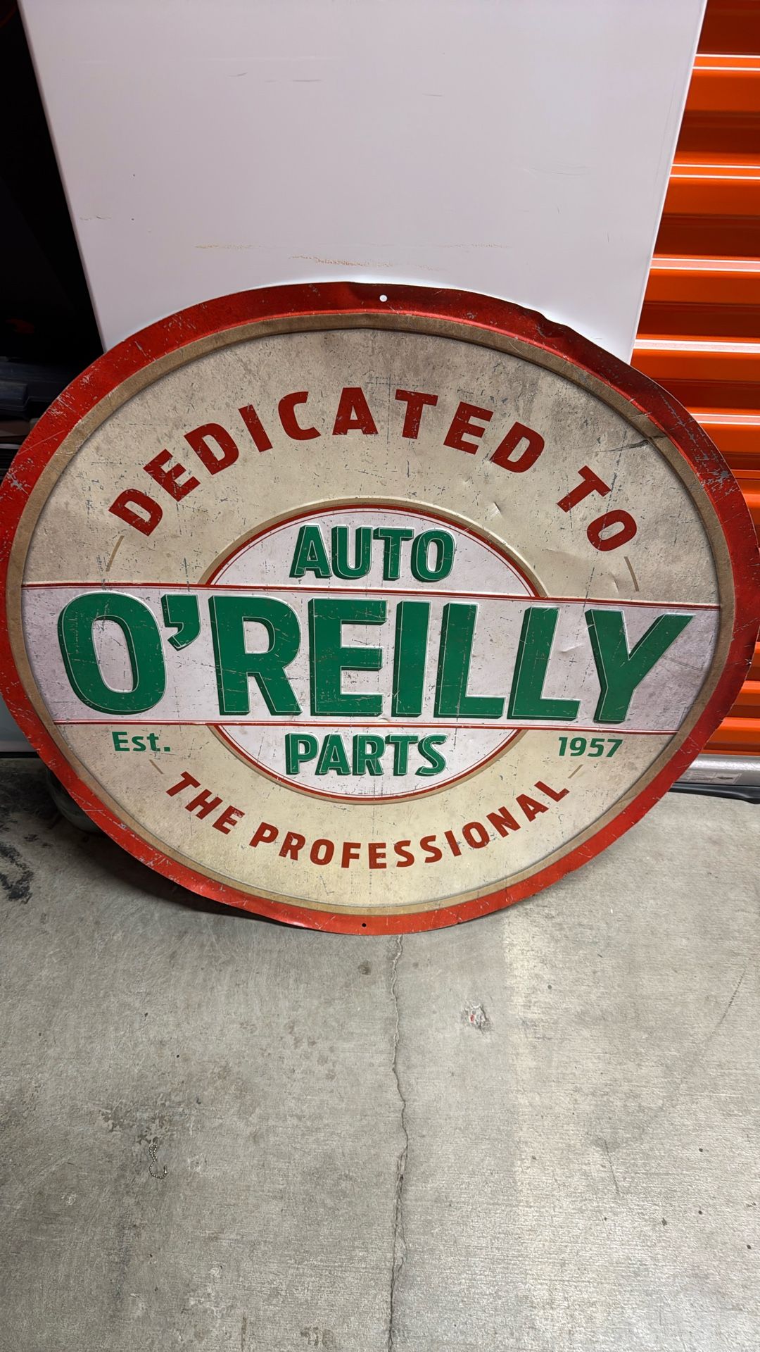 Antique O’REILLY AUTO PARTS METAL SIGN