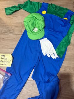 Luigi Mario Bros Kart Men’s Costume Small/Medium Cosplay Plummer Halloween