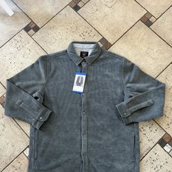 NWT Copper&Oak men’s premium shirt jacket grey Size L