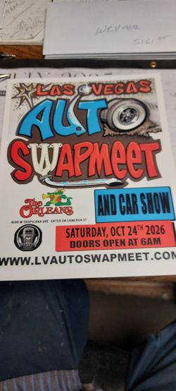 Las vegas auto Swapmeet  Saturday  10.24.26