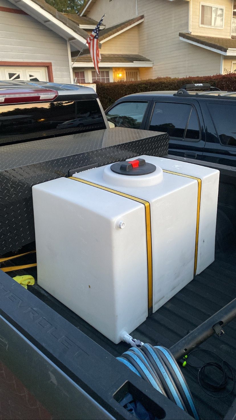 100 gallon water tank for detailing