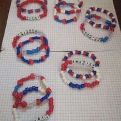 4th of July Patriotic Bracelets - $3 for 2 Bracelets 