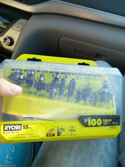 Ryobi 15-Piece Router Bit Set