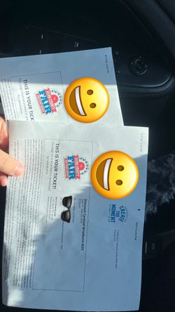 Two Kern County Fair Wristbands For Rides