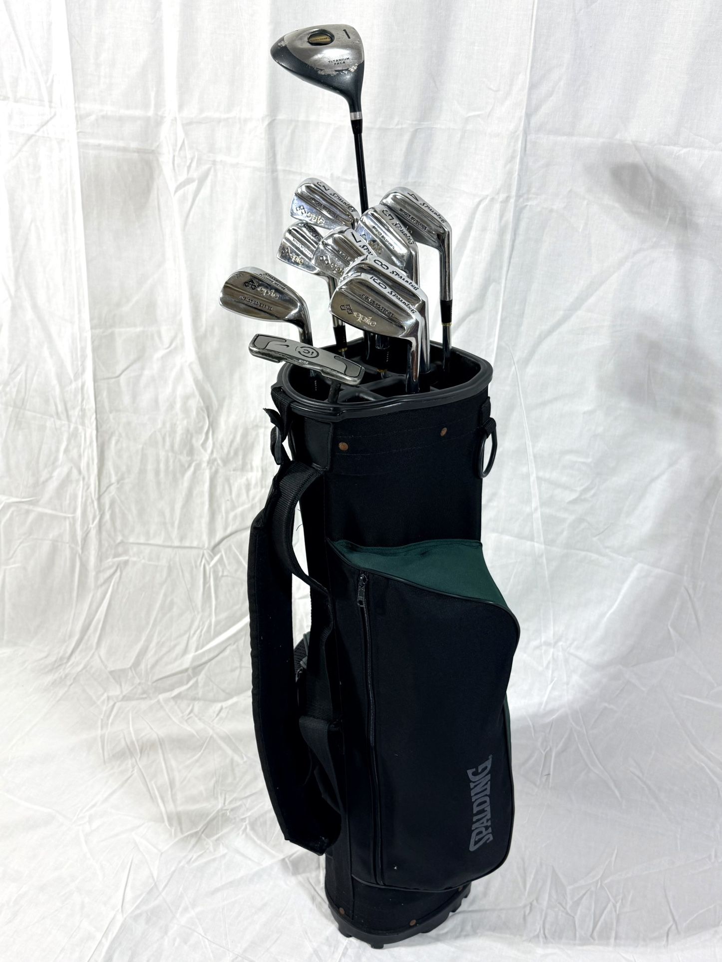 Spalding Epic RH Golf Club Set + Nike iC Putter & Bag – New Grips + Bonus! 