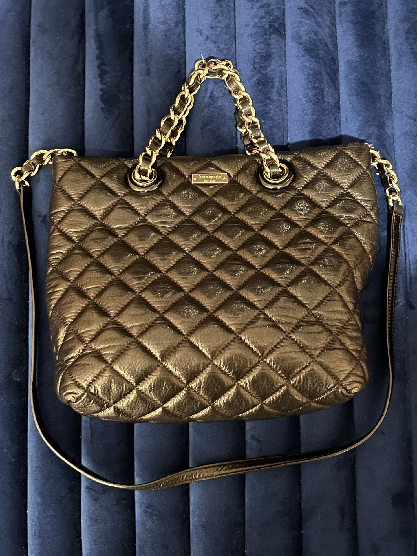 Black Kate Spade Quilted Purse Medium Tote