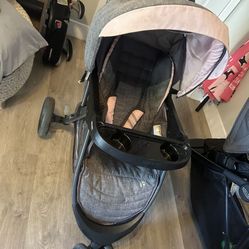 Stroller Baby Trend EZ Ride PLUS Travel System Link And Gray