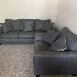 2 Piece Living Room Set (3 Seater + Arm Chair)