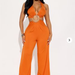 Elegant Orange Jumpsuit  