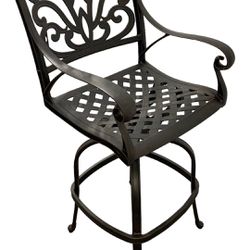 Christopher Knight Home Bronze Finished Cast Aluminum Barstool