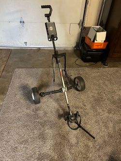 Quick-Trac Black 2-Wheel Golf Push Cart
