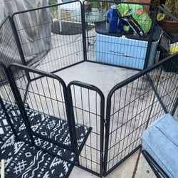 Metal Playpen Medium to Small Animals 6 Panels