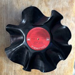 Vintage Handmade Record Bowl