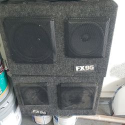 Two Portable Speakers Great For Back Of Truck $65