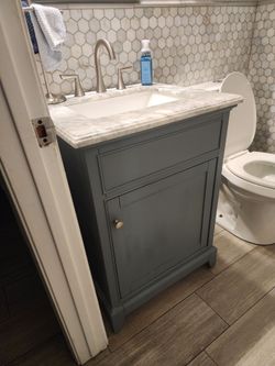 Vanity with sink