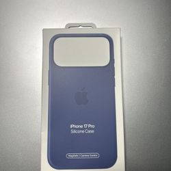 Apple iPhone 17 Pro Silicone Magsafe Case Anchor Blue