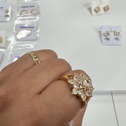 Gold plated size 9 ring