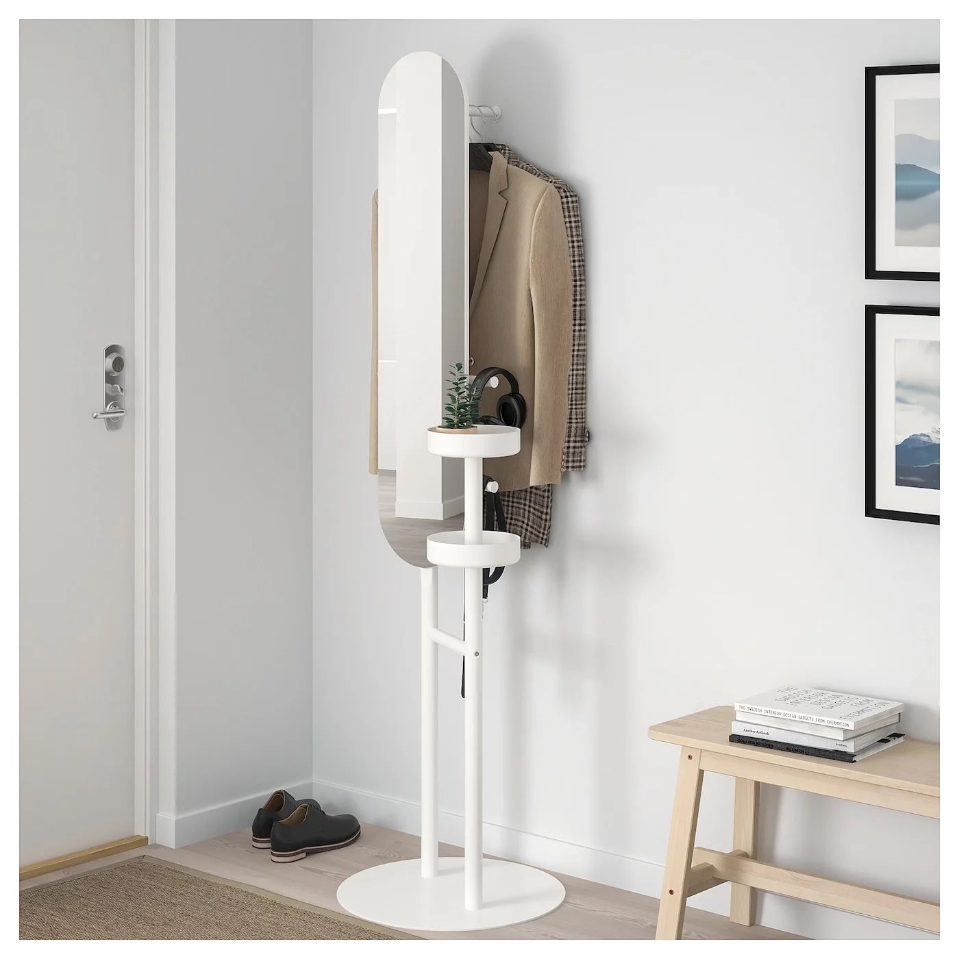 IKEA Lierskogen Valet Stand With Mirror