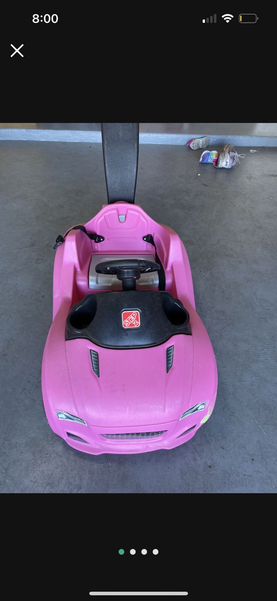Pink Push Car 