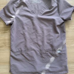 Figs Taupe Scrub Set Top Size XS Pants XS Petite