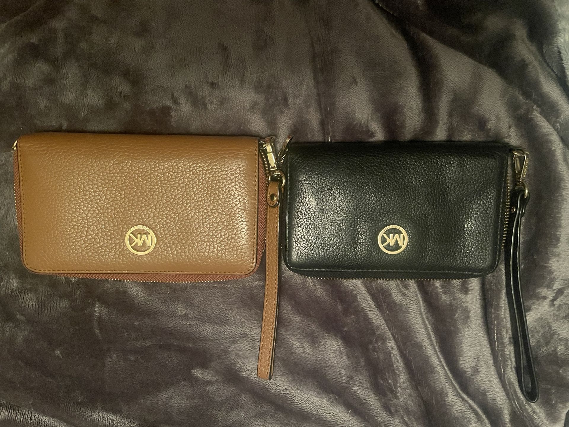 Michael Kors Leather Clutch Wallets In Perfect Condition Prices For One