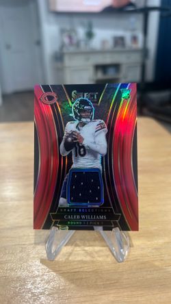 Caleb Williams 2024 Select Red Prizm Draft Selections Rookie Patch