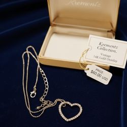 KREMENTZ  14K GOLD OVERLAY