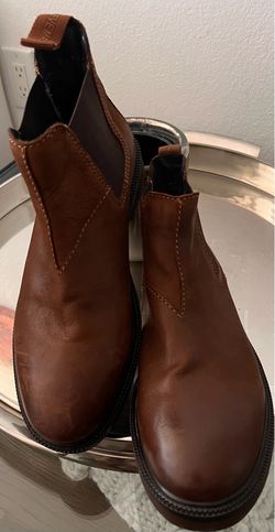 Brown Leather Chelsea Boots