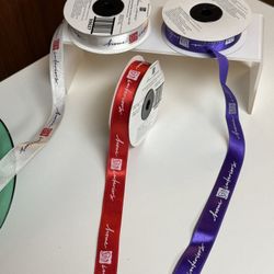 Home Interiors and Gifts DIY engraved Silk ribbons set 
