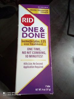 RID One & Done Lice Treatment 4 oz