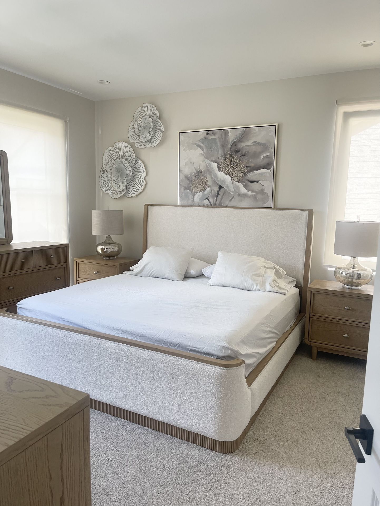 King Bedroom Set White Oak