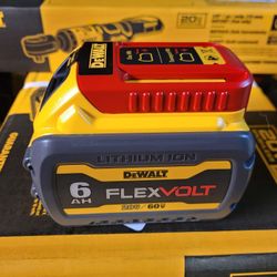 New Dewalt 6ah Flexvolt Battery 20V / 60V