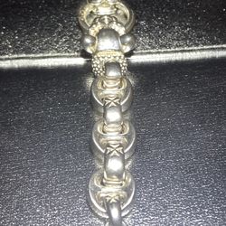 Heavy Mariner Chain Gents Bulldog Bracelet