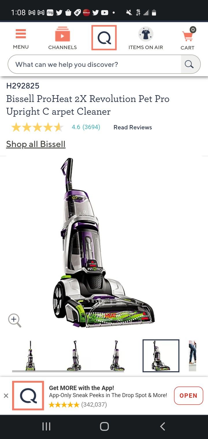 Bissell ProHeat 2X Revolution Pet Pro Upright Carpet Cleaner