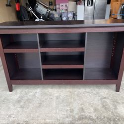 Dark Wood Console, Media Stand